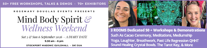 STOCKPORT Guildhall Mind Body Spirit Weekend Event 5th 6th September 2026